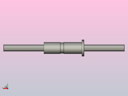DKFZD4016-6滚珠丝杆3D模型后视缩略图