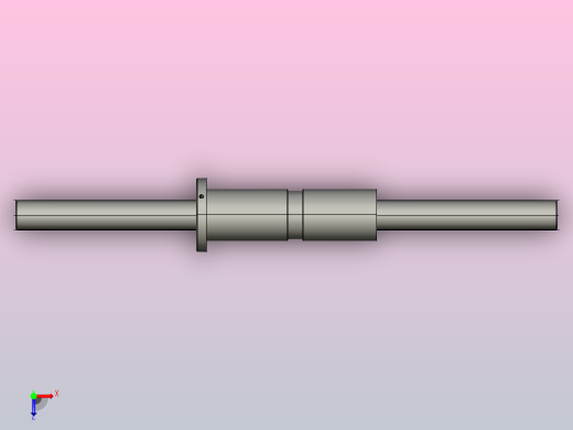 DKFZD4016-6滚珠丝杆3D模型俯视缩略图