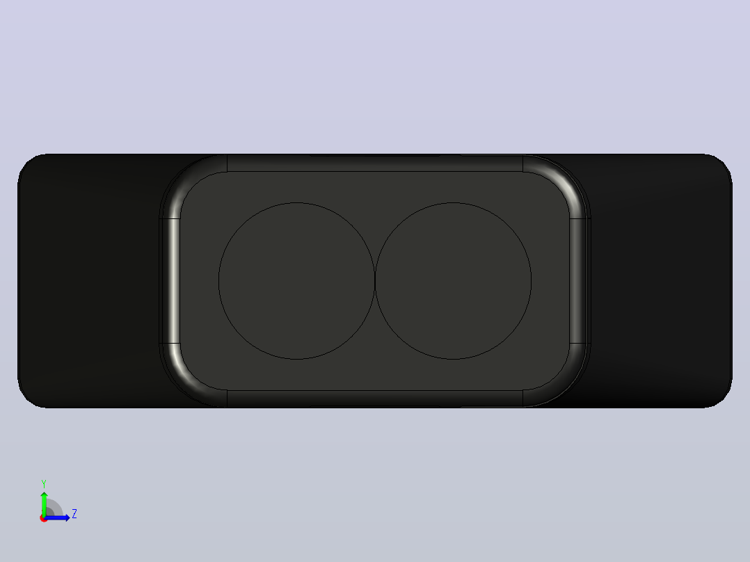 USB 3.0 通用 1.1 19针公接头左视图