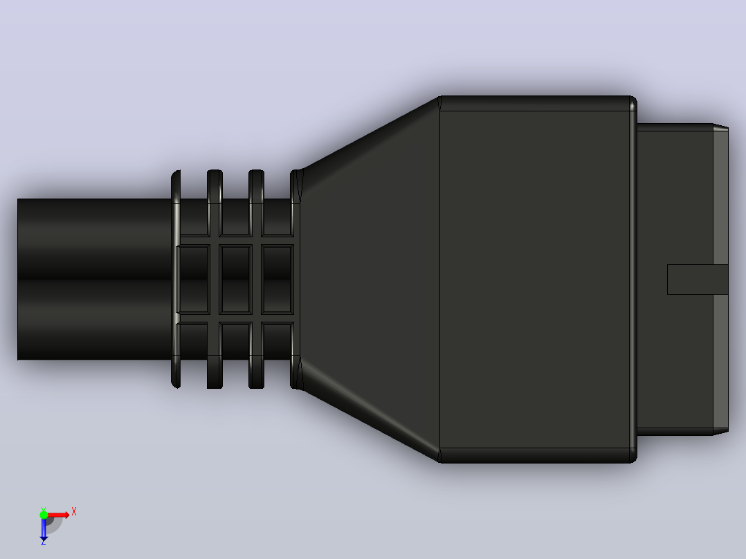 USB 3.0 通用 1.1 19针公接头俯视图