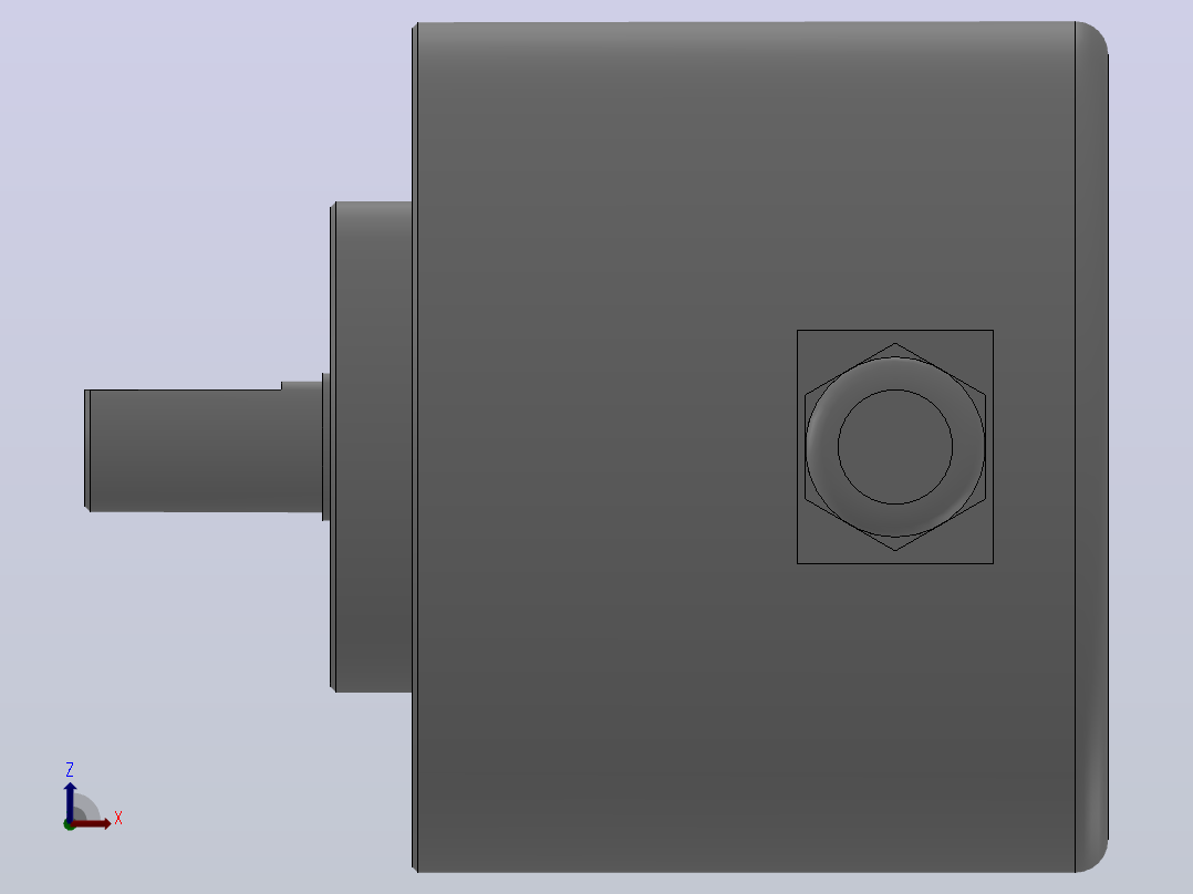 GSP5208-001系列编码器_GSP5208-001右视图