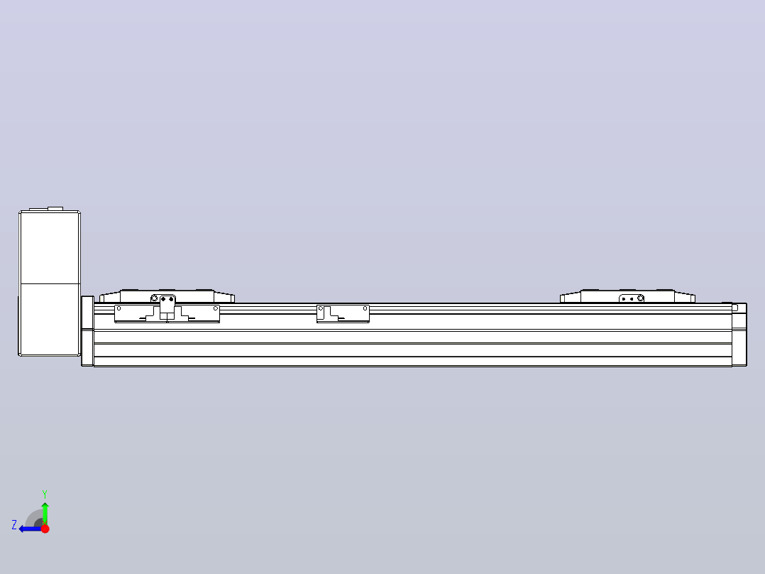 皮带直线轴双滑块型TPA-GCBS-80-P60-L150-RU-M20-N3右视图