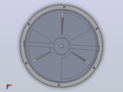 生物质秸秆平模造粒机(新型）3D模型（SolidWorks设计，提供Sldprt_Sldasm文件）俯视缩略图