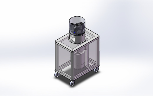 生物质秸秆平模造粒机(新型）3D模型（SolidWorks设计，提供Sldprt_Sldasm文件）缩略图