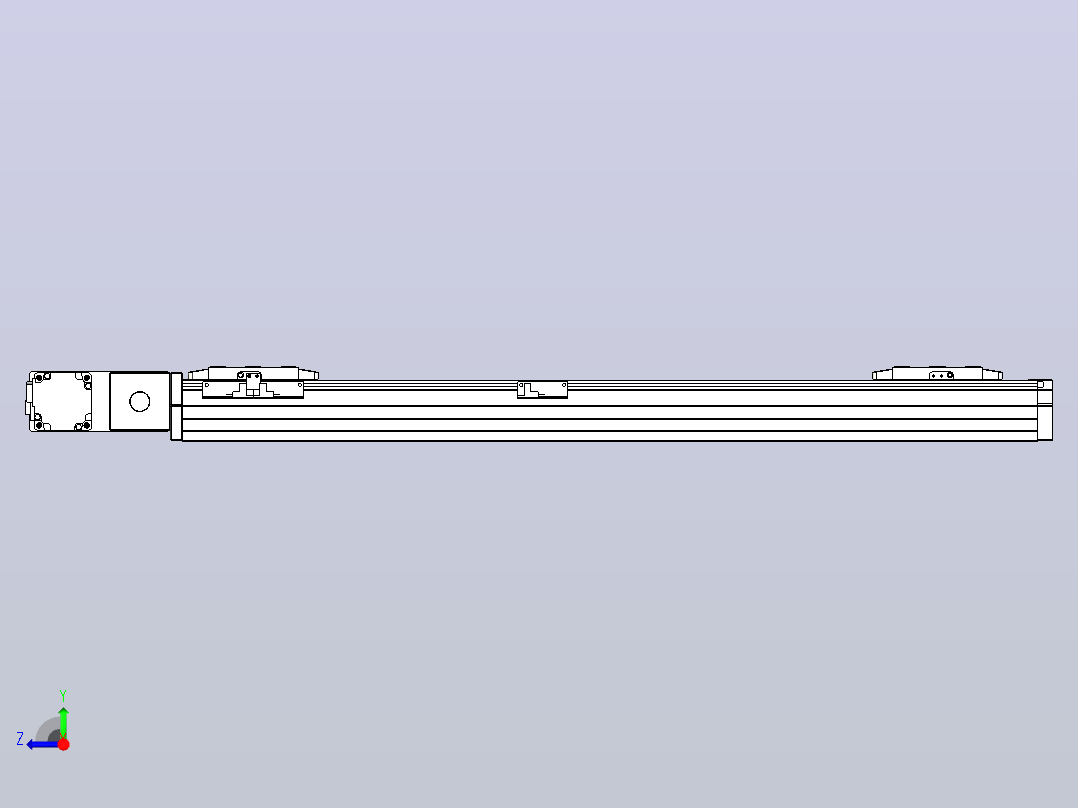皮带直线轴双滑块型TPA-GCBS-80-P60-L275-QL-M20-N3右视图