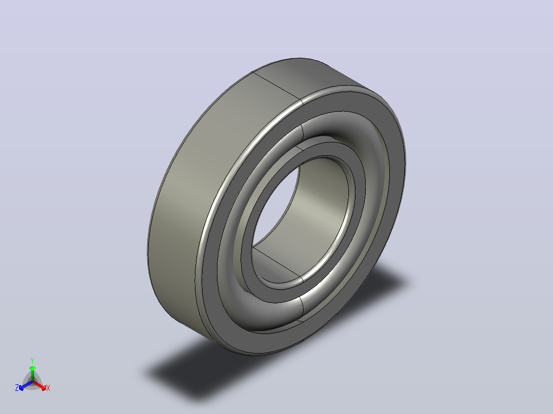 SKF自调心球轴承ball_bearing_1308_ek_0主视图
