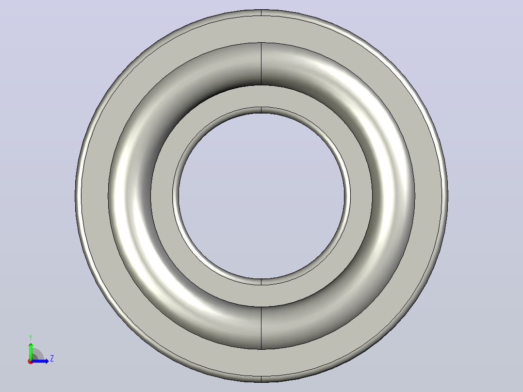 SKF自调心球轴承ball_bearing_1308_ek_0左视图