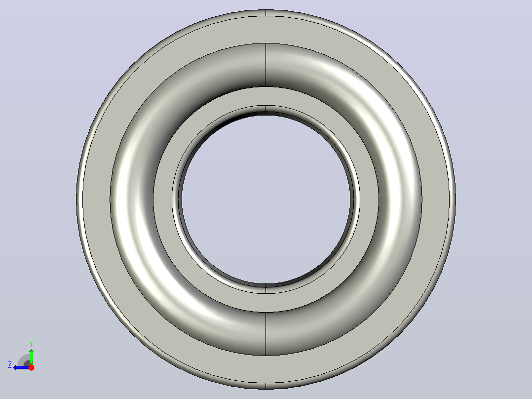 SKF自调心球轴承ball_bearing_1308_ek_0右视图