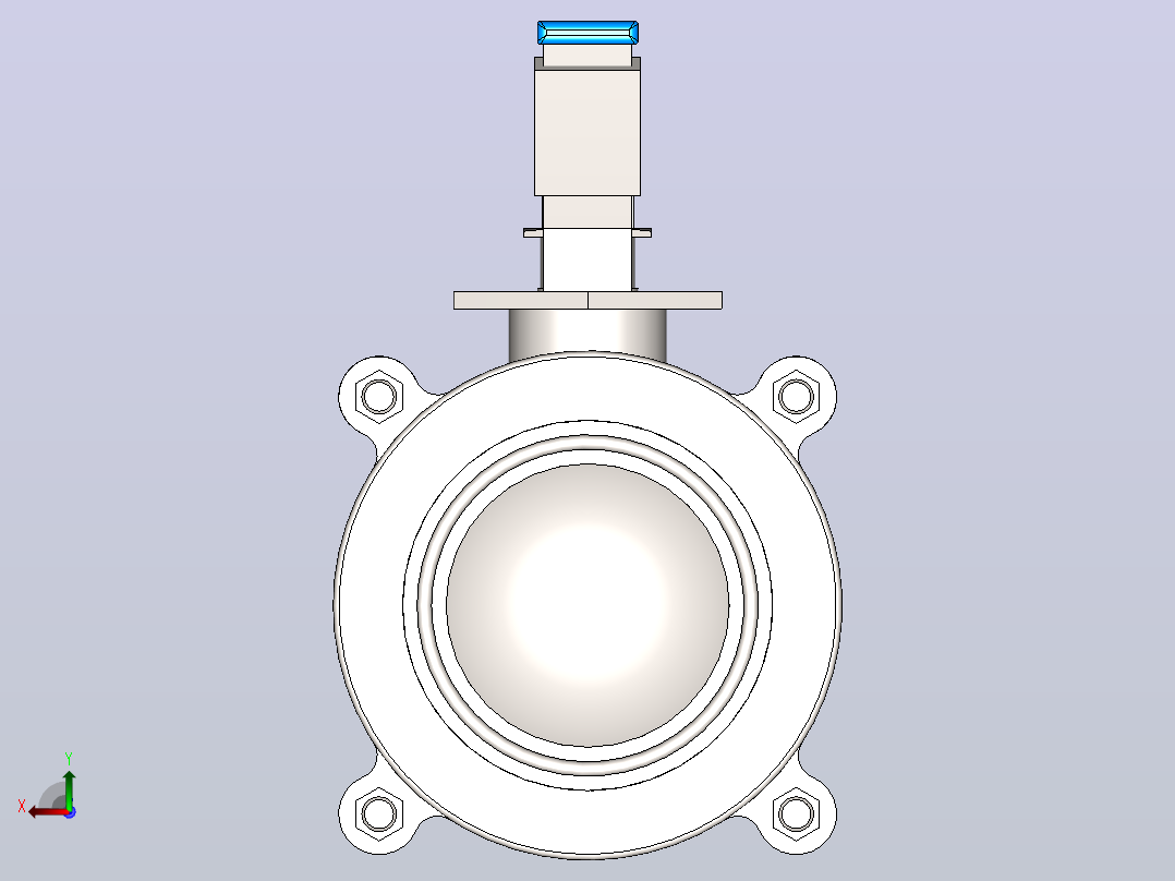 DQP-01手动卡式球阀[DQP-01-DN50]后视图