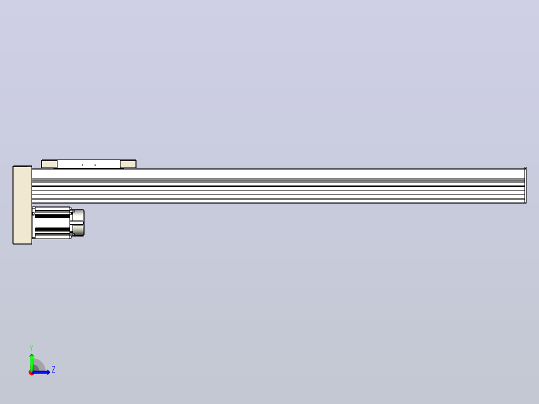 滚珠丝杠直线轴带导轨全封闭TPA-HCR-220D-3210C-L1200-MP-C-P1K-N3左视图