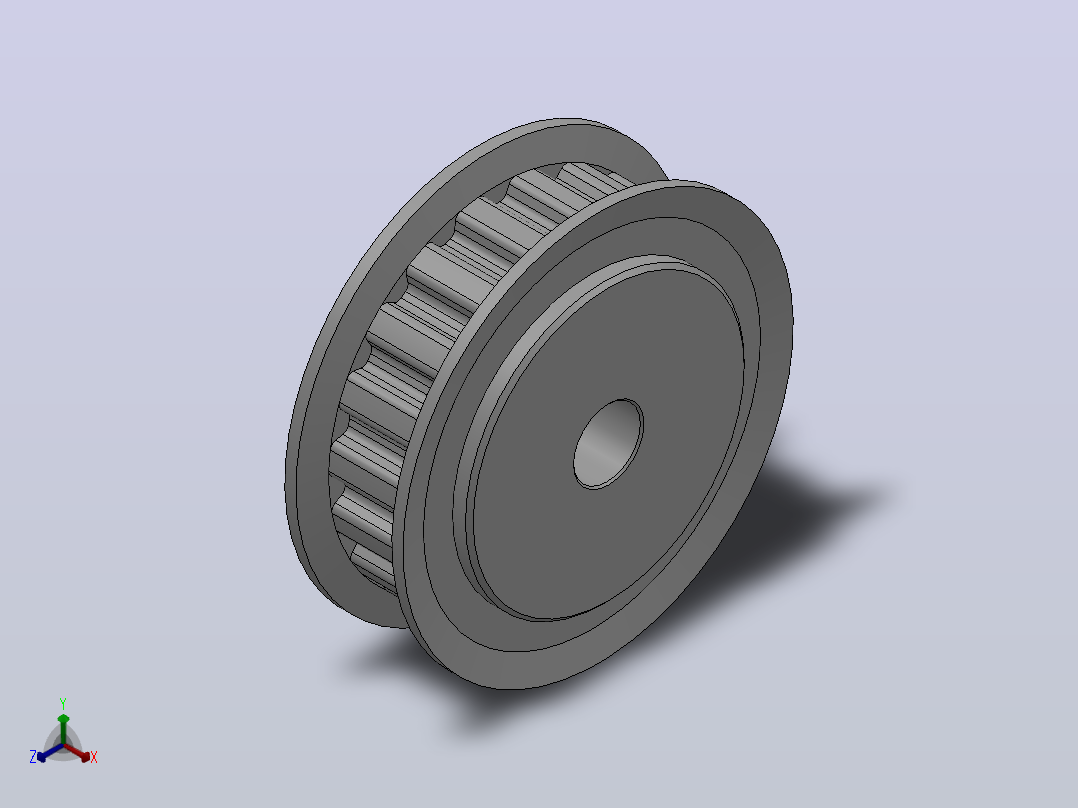 标准型梯形齿同步带轮XL型_SXLHC-19-025-dc6-A主视图