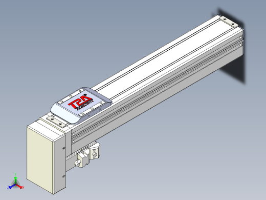 滚珠丝杠直线轴带导轨全封闭TPA-HCR-65S-1610C-L300-MP-C-P10-N3主视缩略图