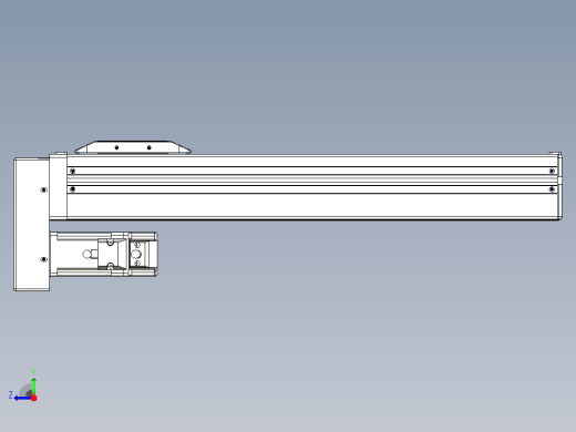 滚珠丝杠直线轴带导轨全封闭TPA-HCR-65S-1610C-L300-MP-C-P10-N3右视缩略图