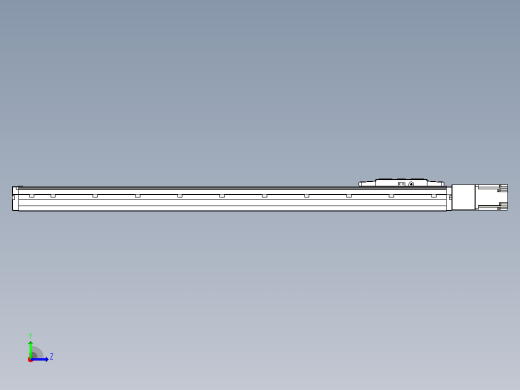 滚珠丝杠直线轴内置导轨TPA-GCR-120-1610C-L800-M-M40-N3左视缩略图