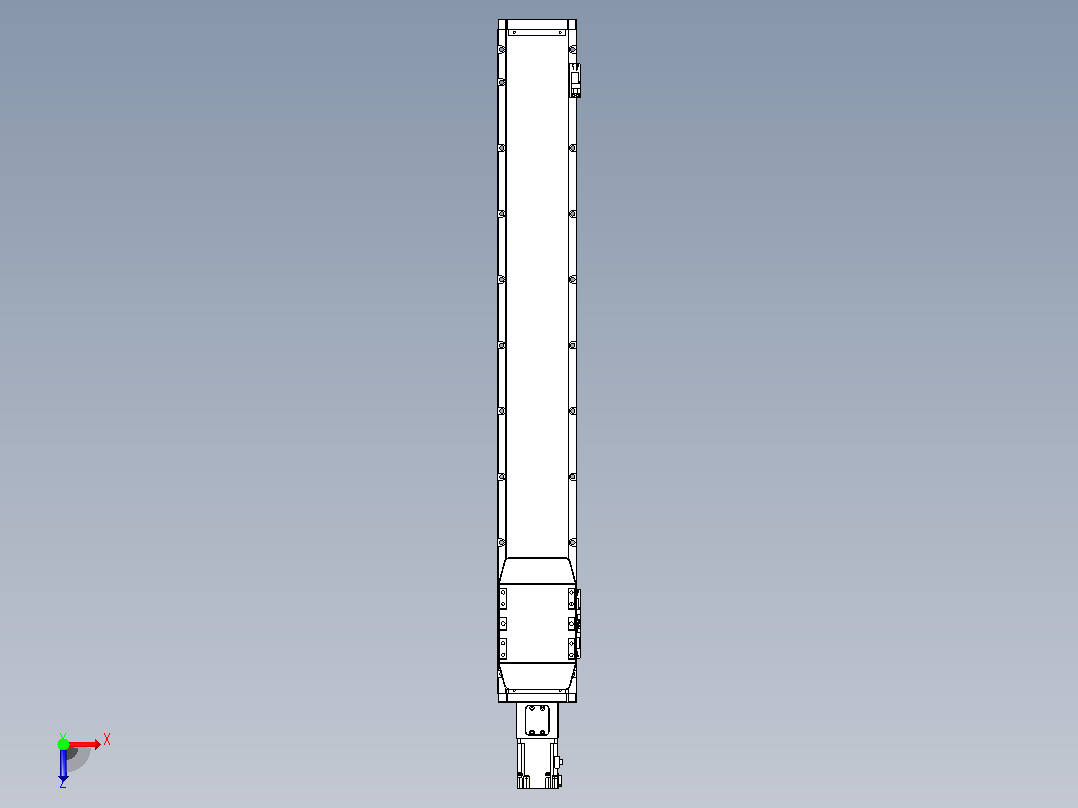滚珠丝杠直线轴内置导轨TPA-GCR-120-1610C-L800-M-M40-N3俯视图