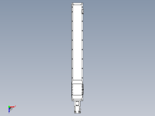 滚珠丝杠直线轴内置导轨TPA-GCR-120-1610C-L800-M-M40-N3俯视缩略图