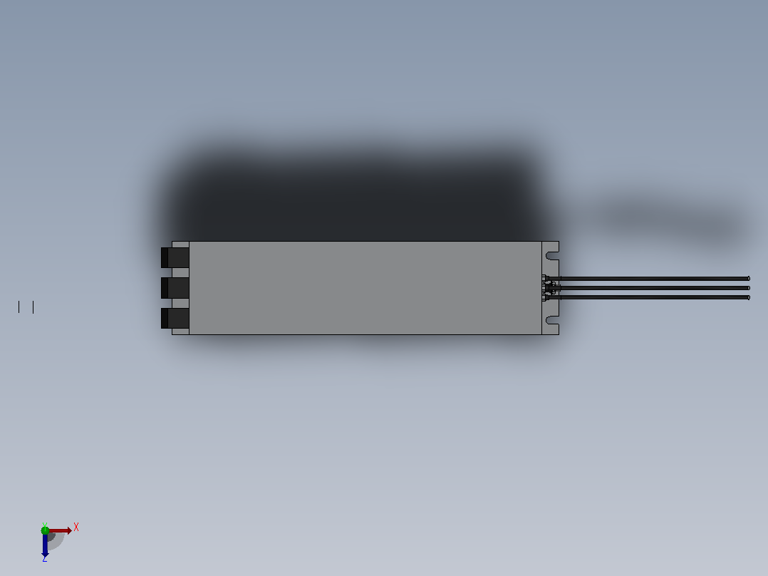 Schaffner EMC（株）制造噪音滤波器[FN258L-55-07]俯视图