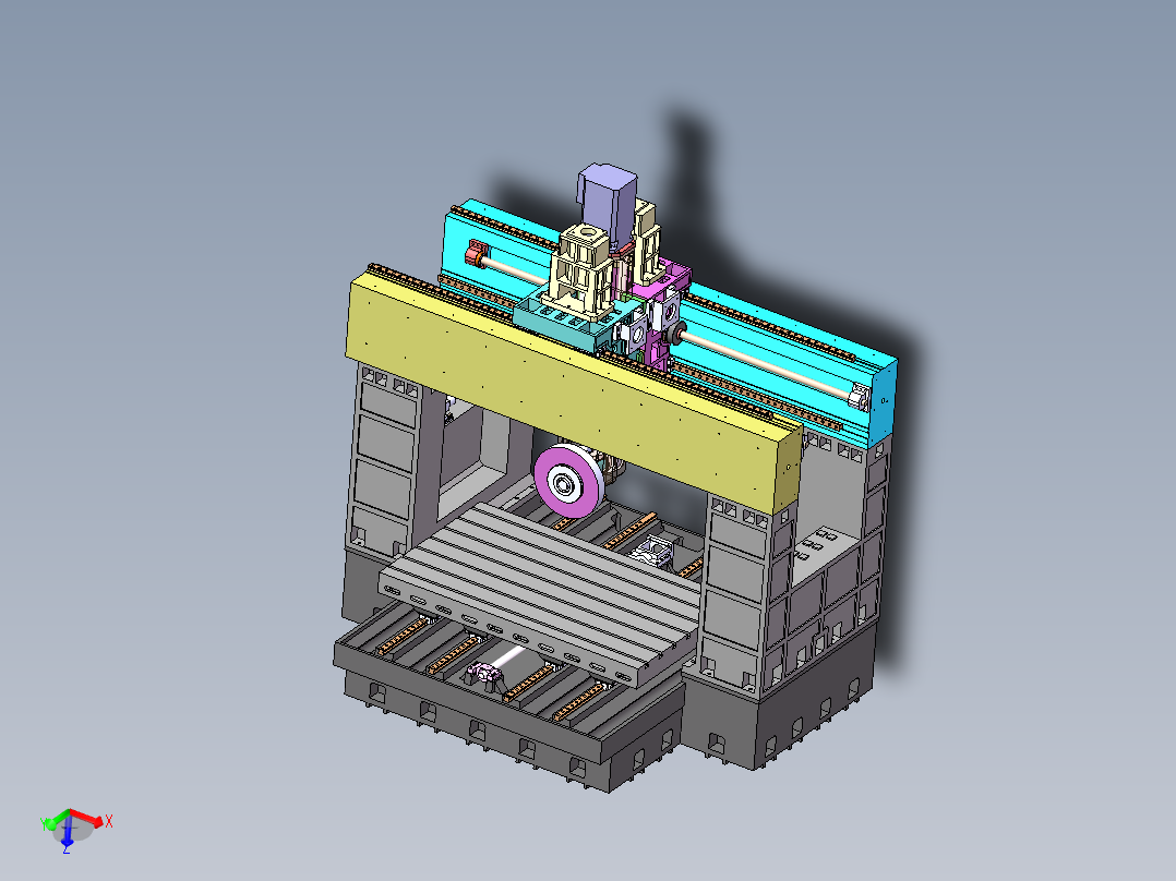 精密平面磨床三维SW模型=1376156