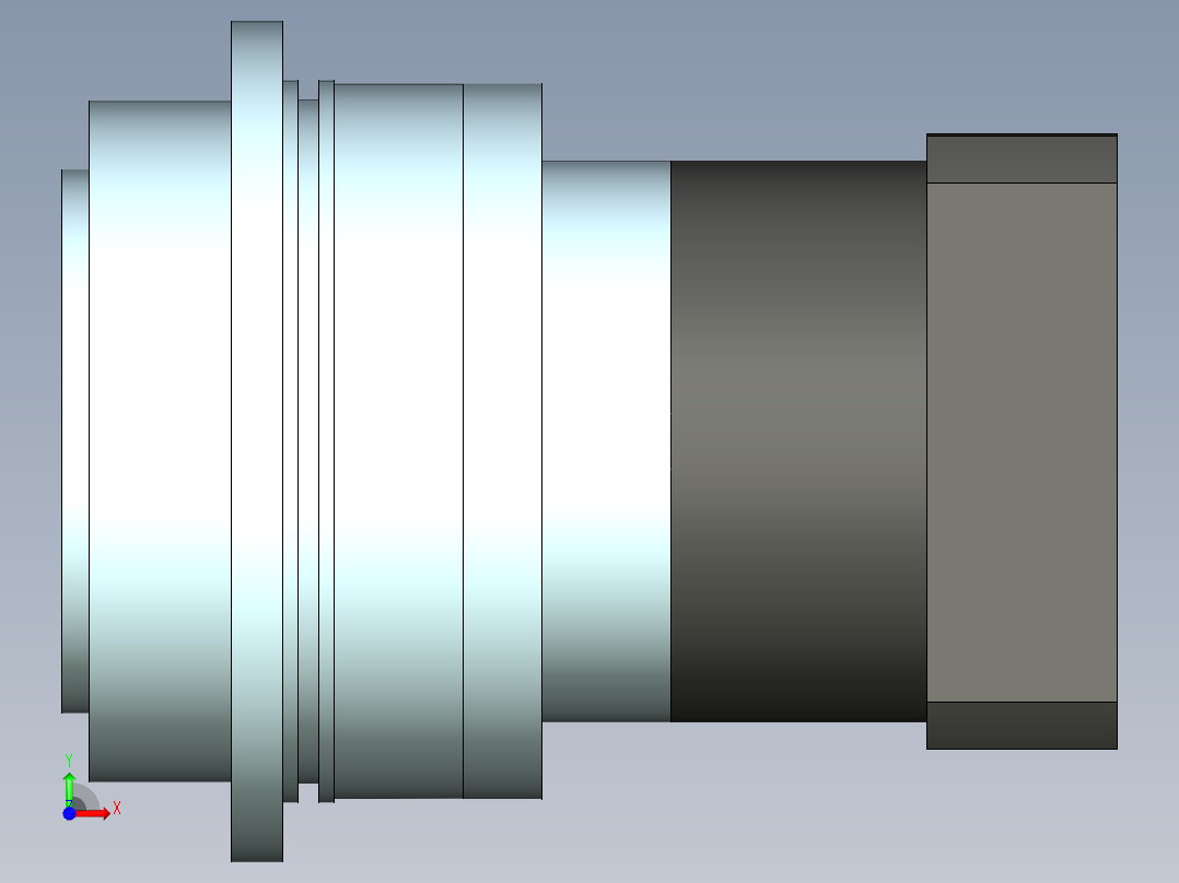 直齿PLH200-L2 42-114.3-200-M12.stp前视图
