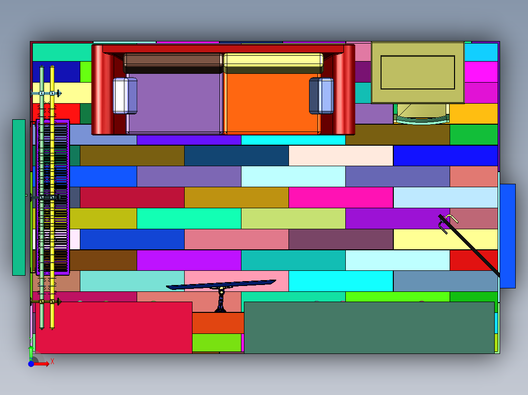 小型书房阅读装修效果图前视图