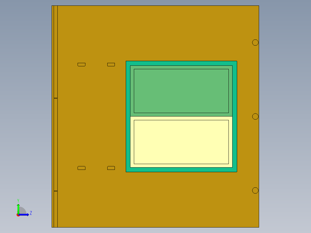 小型书房阅读装修效果图左视图