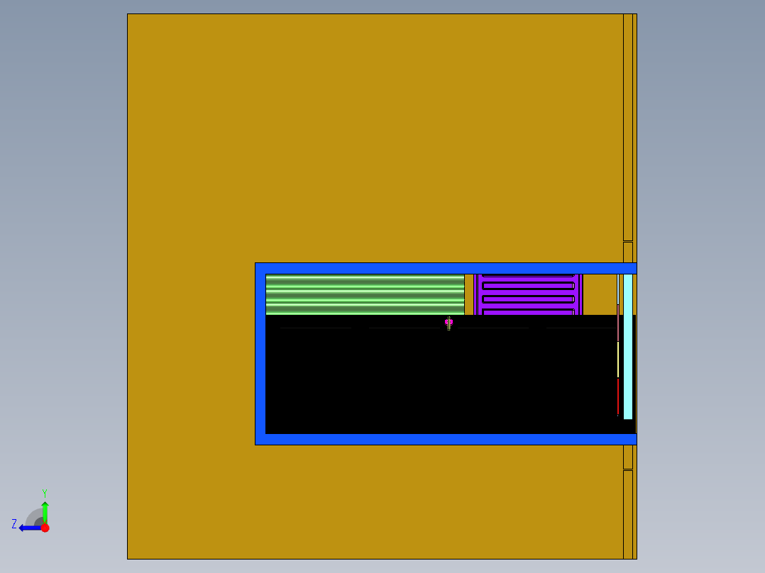 小型书房阅读装修效果图右视图