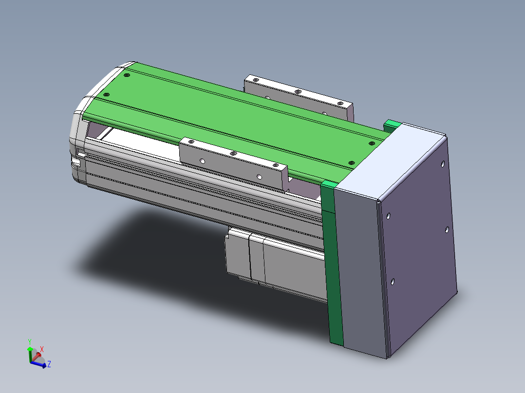 MTH丝杆半封闭模组MTH10-BM-60主视图