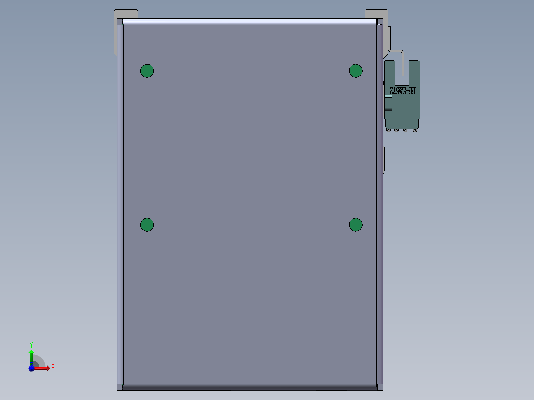 MTH丝杆半封闭模组MTH10-BM-60前视图