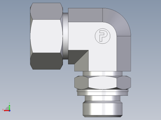 卡套式工业通用硬管接头EO_Adjustable_Locknut_elbow_WEE18ZLMCF后视缩略图