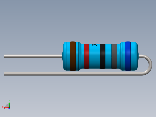 电容器 二极管 电阻器-Resistor Vertical 68K Ohm 1W后视缩略图