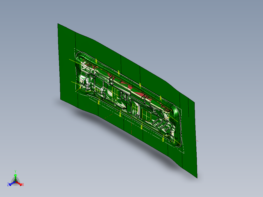 K前围板正等轴测图