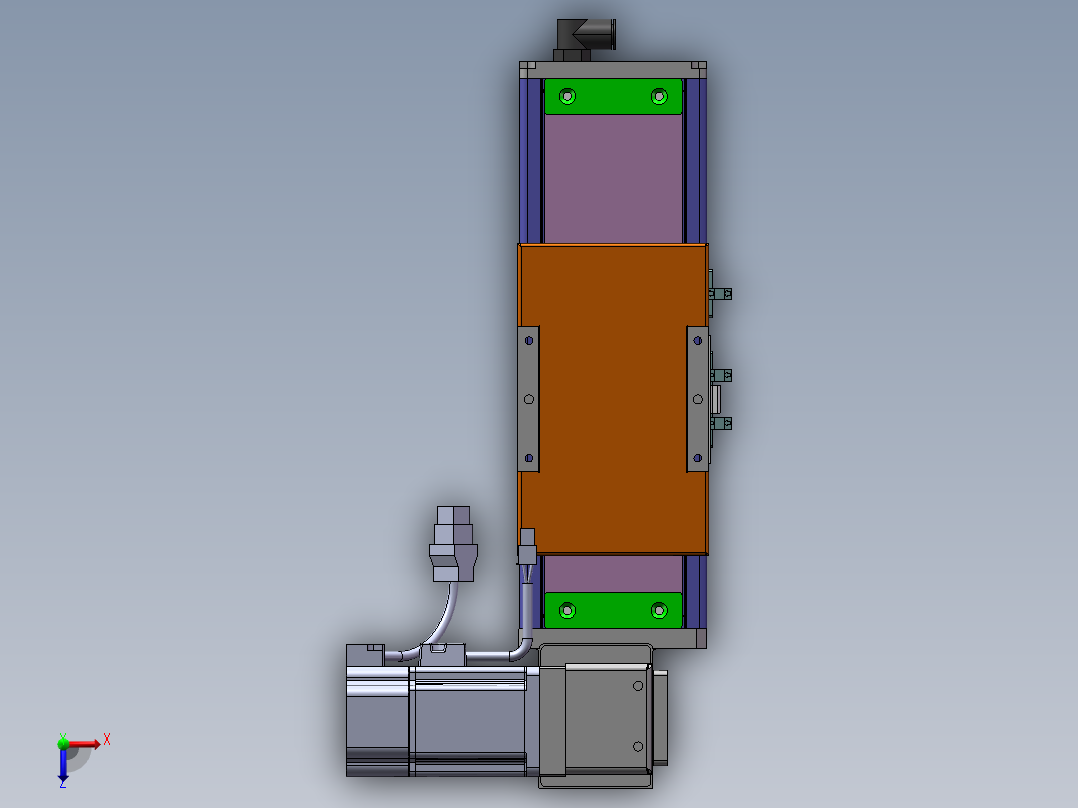 MCB同步带全封闭MCB10-RU-200W俯视图