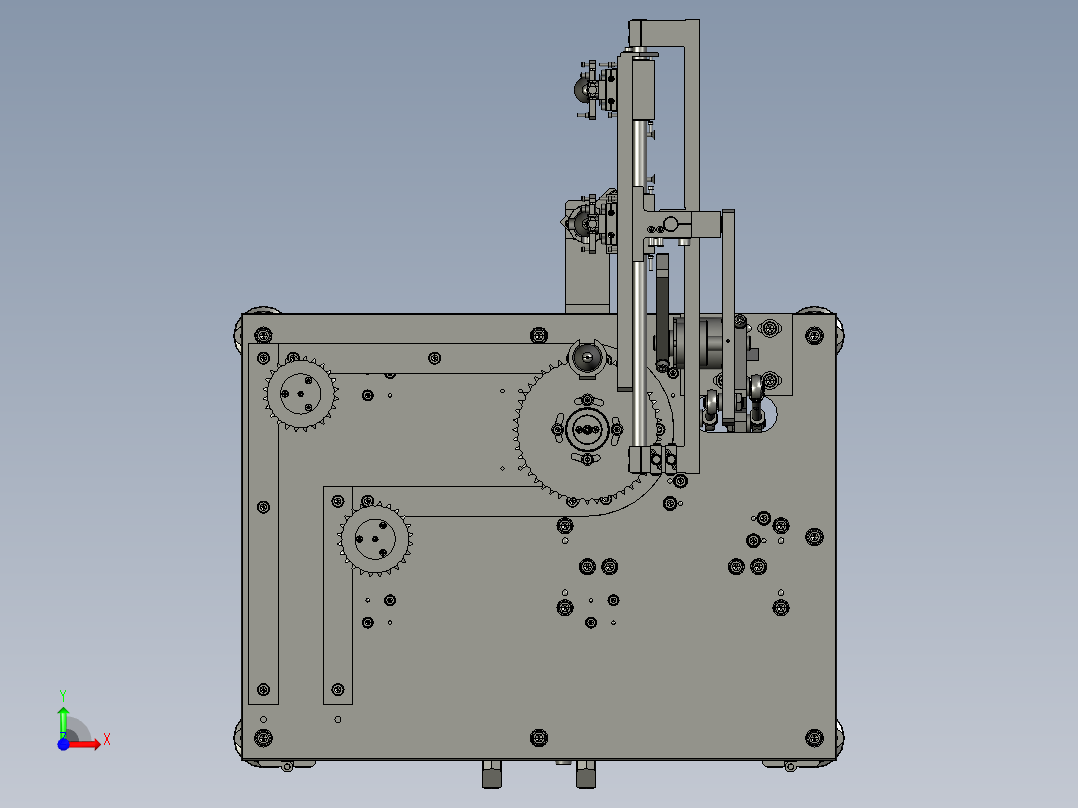 凸轮连杆机构式自动组装机前视图