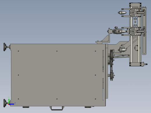 凸轮连杆机构式自动组装机左视缩略图