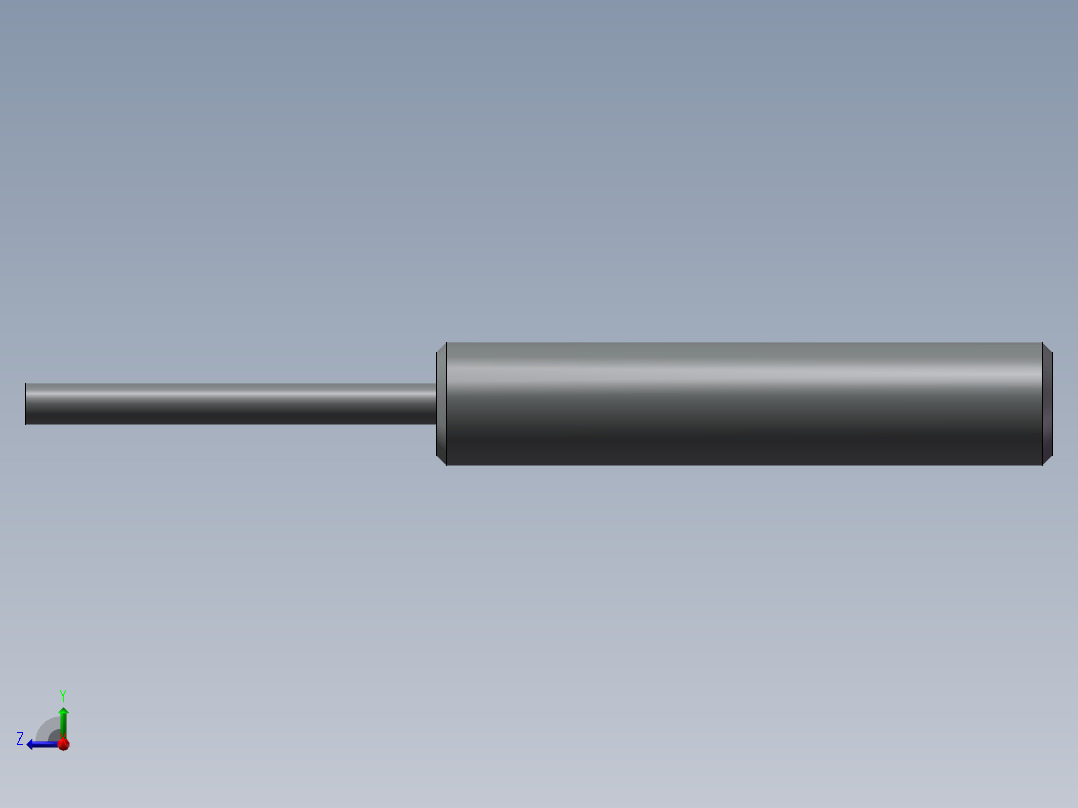 电容式接近传感器M12X40右视图
