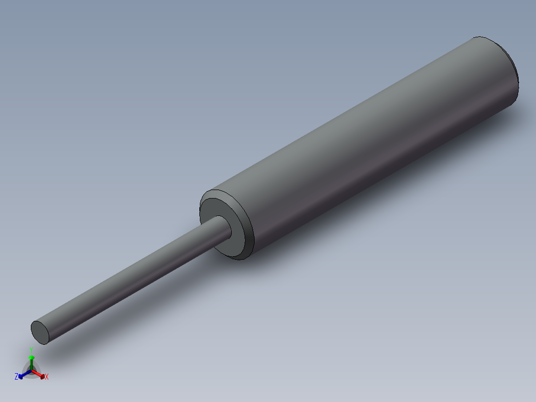 电容式接近传感器M12X40正等轴测图