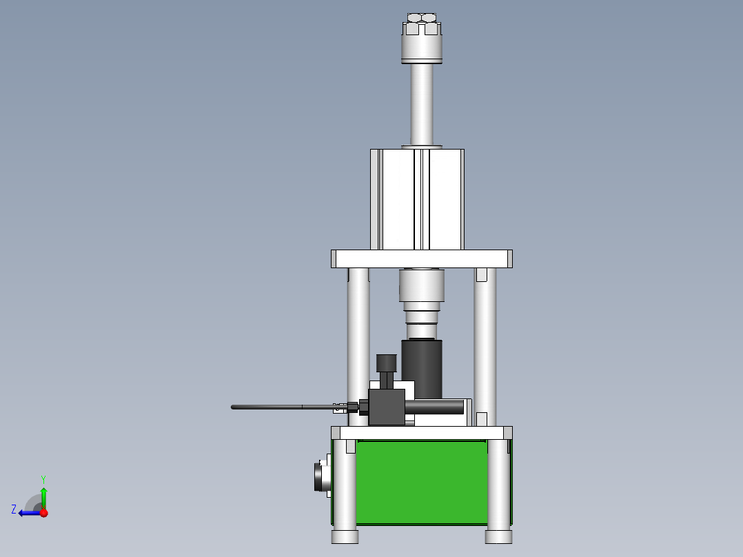氮气弹簧压力测试机右视图