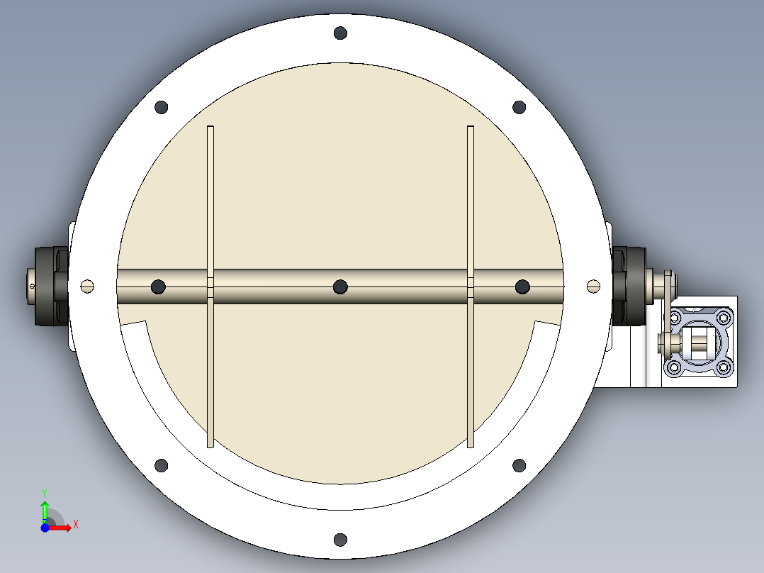 减振器350mm前视图