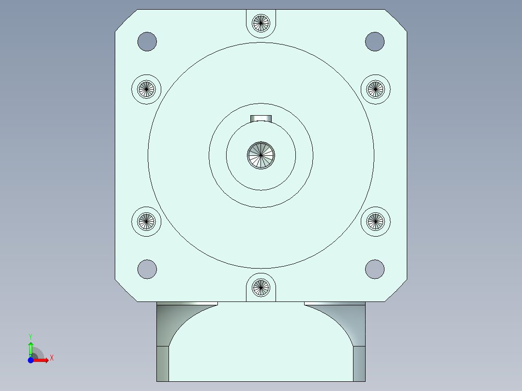 直齿ZPLF160-L2 22-110-145-M8.stp前视图