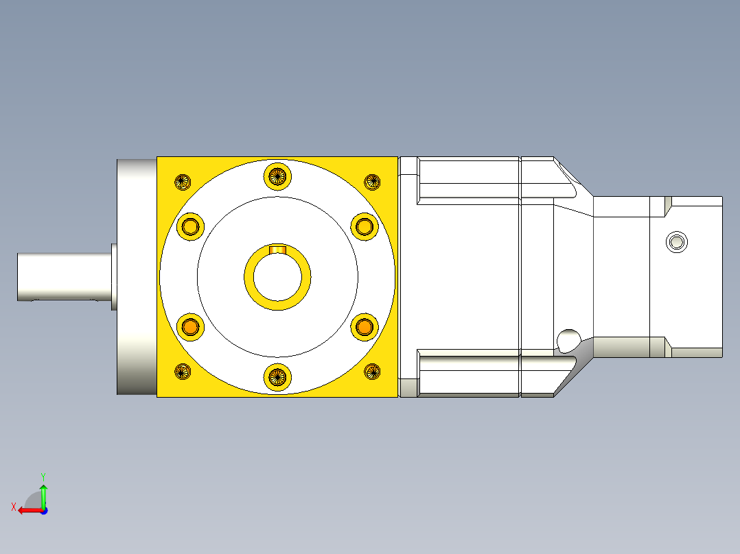 换向器PW90垂直输出 PGH90T-L2 14-50-70-M5.stp后视图