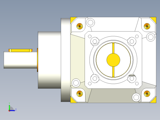 换向器PW90垂直输出 PGH90T-L2 14-50-70-M5.stp左视缩略图