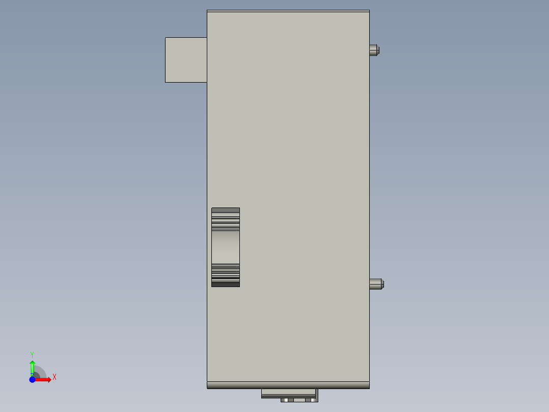 基恩士KV-L20_kc图纸模型前视图
