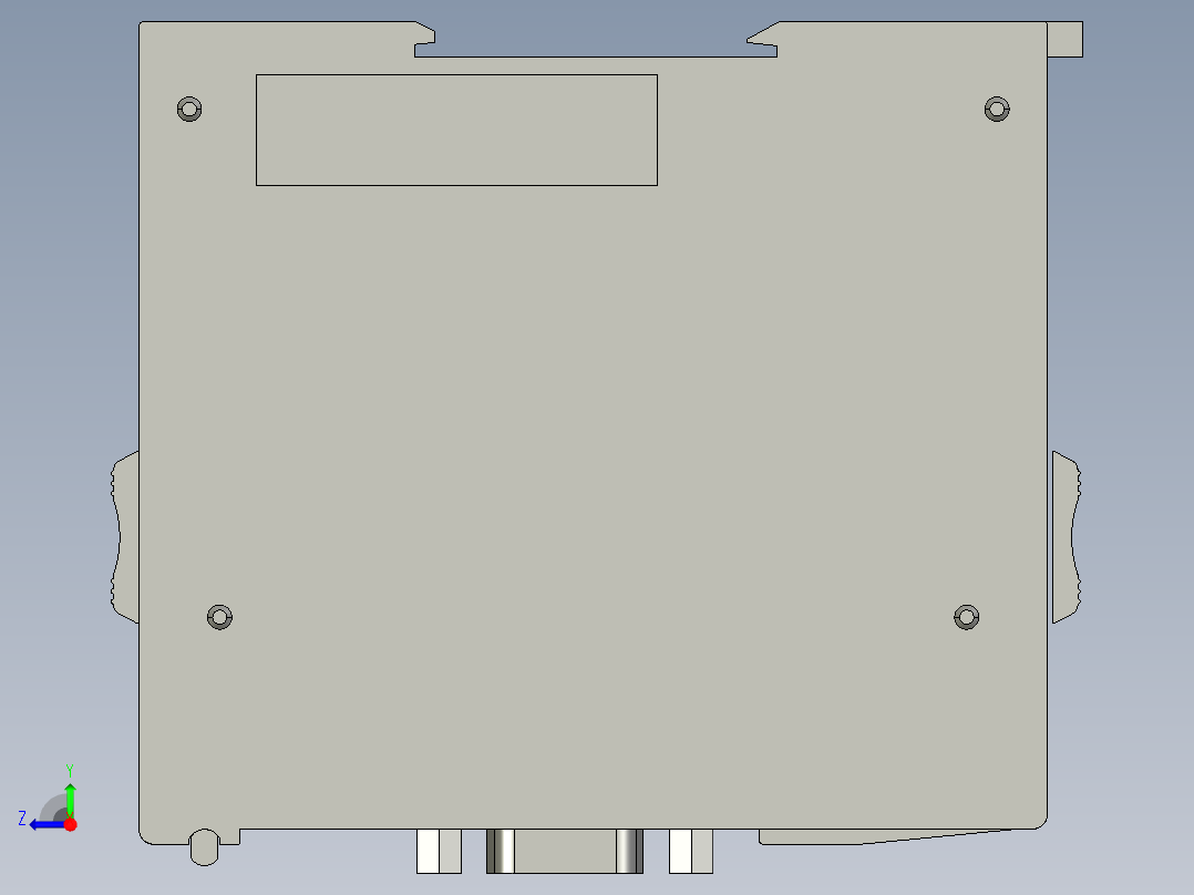 基恩士KV-L20_kc图纸模型右视图
