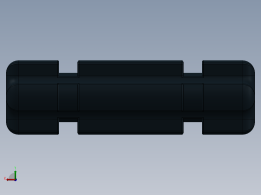 乐高机械组车桥-32062 Black Technic Axle 2 Notched.SLDPRT后视缩略图