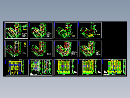 新城市住宅区高层住宅施工图