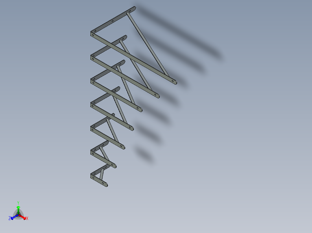 法国手工架子正等轴测图