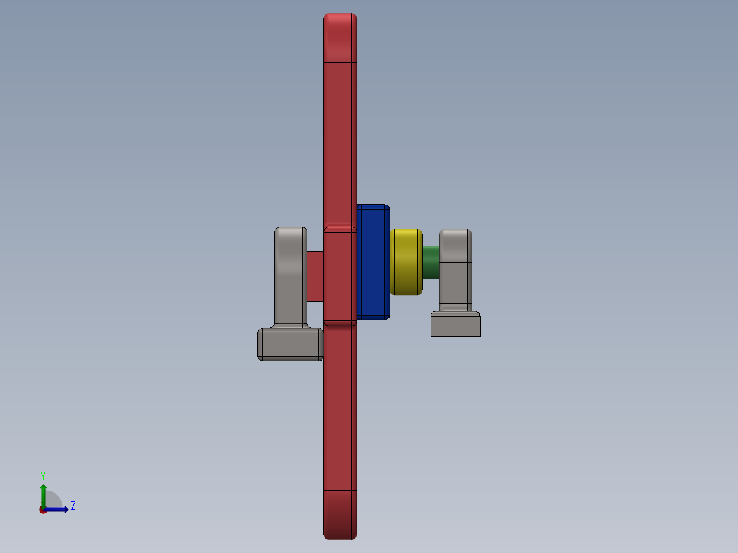 曲柄模块左视图
