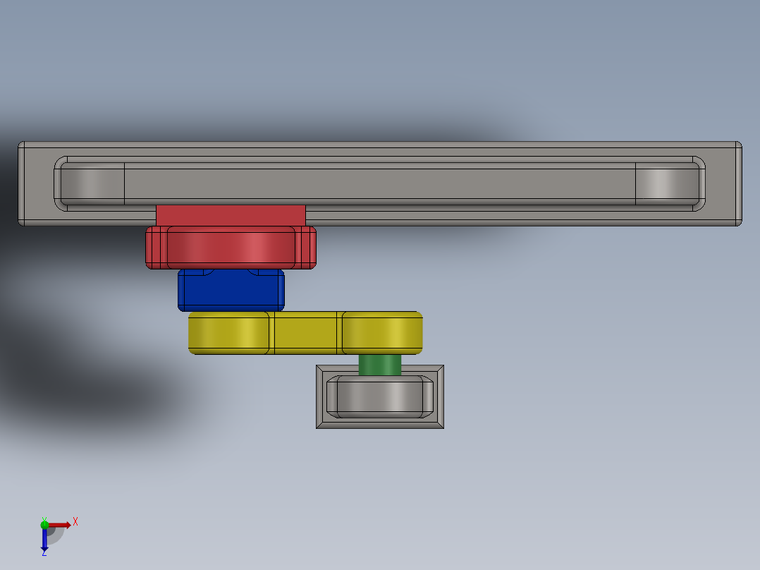 曲柄模块俯视图