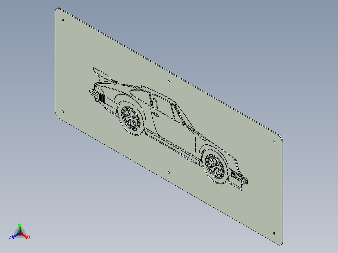 保时捷 911 G 型正等轴测图