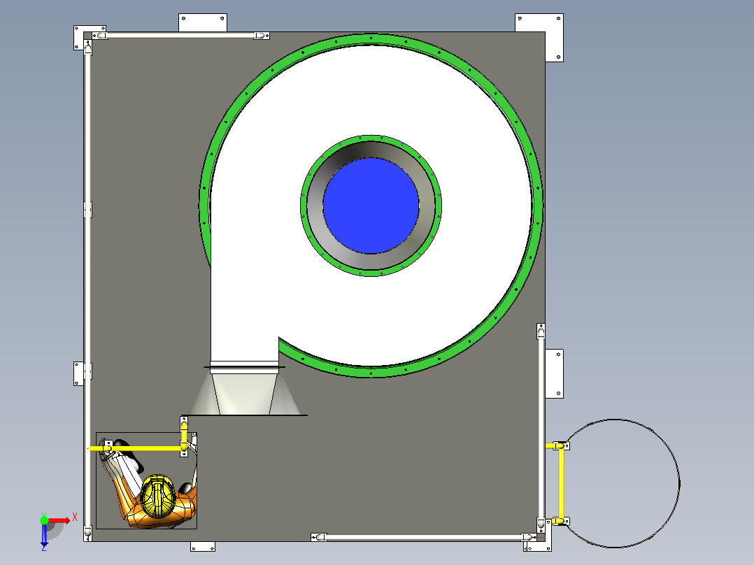 A3004141-气旋装置俯视图